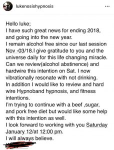 hypnosis testimonial